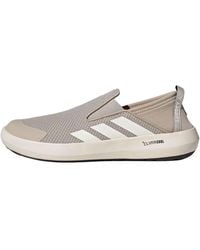 adidas - Terrex Boat Slip-On Climacool Shoes 'Chalk Semi Impact' - Lyst