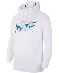 Nike - Logo Printing Fleece Lined Stay Warm Sports Pullover Drawstring - Lyst