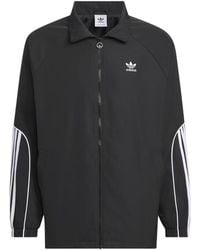 adidas - Originals 3-Stripes Coach Jacket Asia Sizing - Lyst