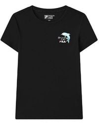 Fila - (Wmns) Dolphin Printing Round Neck Short Sleeve - Lyst
