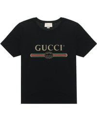 Gucci - Distressed Fake Logo T Shirt - Lyst