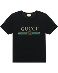 Gucci - Distressed Fake Logo T Shirt - Lyst