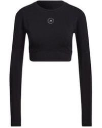adidas - (Wmns) By Stella Mccartney Truestrength Cropped Long Sleeve T-Shirt - Lyst