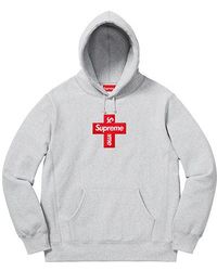 Supreme - Cross Box Logo Hooded Sweatshirt - Lyst