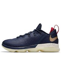 Nike - Lebron 14 Low 'Midnight University Metallic' - Lyst