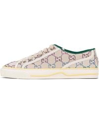 Gucci - Tennis 1977 Low-top Sneaker With Crystals - Lyst