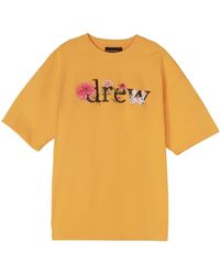 Drew House - Ssense Exclusive Floral T-Shirt 'Golden' - Lyst