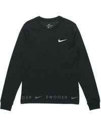 Nike - Sportswear Swoosh Casual Sports Crew-Neck Long Sleeve - Lyst