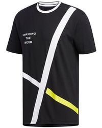 adidas - Neo M Cs Abs Gr T2 Alphabet Printing Casual Sports Breathable Short Sleeve - Lyst