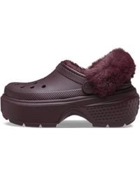 Crocs™ - (Wmns) Stomp Lined Clogs 'Dark Cherry' - Lyst