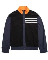 adidas - Bb Snap Jkt Athleisure Casual Sports Breathable Contrasting Colors Knit Stand Collar Jacket - Lyst