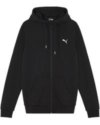 PUMA - Logo Printed Hooded Jacket - Lyst