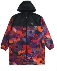 adidas - Originals Cny Parka Casual Hooded Sports Reversible Mid-Length Trench Coat Jacket - Lyst
