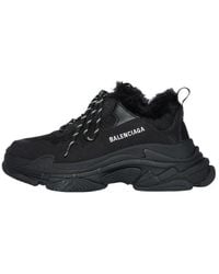Balenciaga - (Wmns) Triple S 'Fake Fur - Lyst