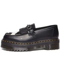 Dr. Martens - Dr.Martens Adrian Snaffle Hair On & Leather Cow Print Kiltie Loafers - Lyst