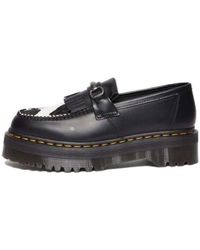 Dr. Martens - Dr.martens Adrian Snaffle Hair On & Leather Cow Print Kiltie Loafers - Lyst