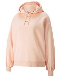 PUMA - (Wmns) Winterized Logo Embroidery Knitting Hoodie - Lyst