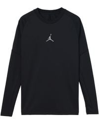 Nike - Dri-Fit Logo Printing Round Neck Sports Pullover Long Sleeves - Lyst