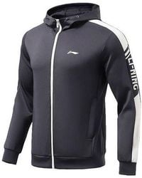 Li-ning - Logo Training Full Zip Hooded Jacket 'Ink' - Lyst