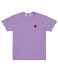 COMME DES GARÇONS PLAY - (Wmns) Heart Logo Tee - Lyst