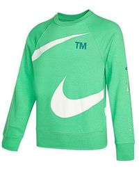 Nike - Swoosh Ft Crew Large Logo Printing Knit Round Neck Pullover - Lyst