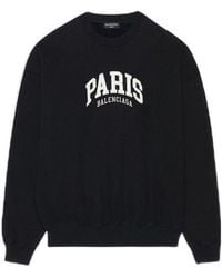 Balenciaga - Cities Paris Crewneck Sweatshirt - Lyst