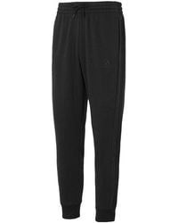 adidas - Essentials Fleece 3-Stripes Tapered Cuff Pants - Lyst