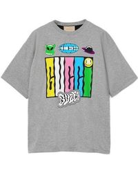 Gucci - Reversible Cotton Jersey T-Shirt - Lyst