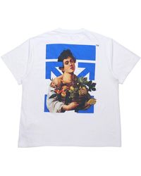 Off-White c/o Virgil Abloh - Ss21 Printing Round Neck Pullover Short Sleeve Loose Fit - Lyst