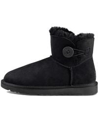UGG - (Wmns) Mini Bailey Button Ii Boot Fleece Lined - Lyst
