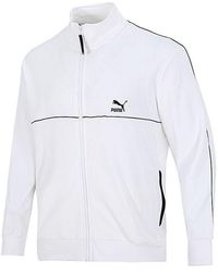PUMA - Running Training Breathable Sports Stand Collar Logo Jacket - Lyst