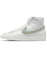 Nike - (Wmns) Blazer Mid '77 Essential 'Glitter Swoosh - Lyst
