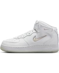 Nike - Air Force 1 Mid-top Leather Trainers - Lyst