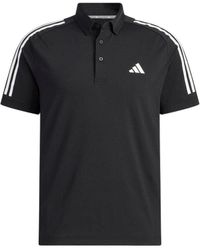 adidas - 3-stripes Short-sleeved Stretch Botton-down Shirt - Lyst