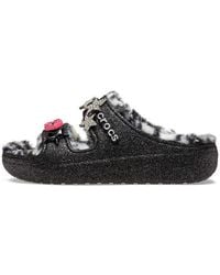 Crocs™ - Classic Cozzzy Disco Glitter Sandals - Lyst