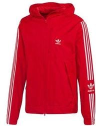 adidas - Originals Lock Up Wb Cardigan Casual Sports Hooded Jacket Fluorescence - Lyst
