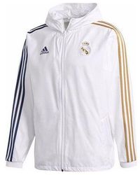 adidas - Real Windbreakr Silk Screen Real Madrid Soccer/Football Sports Jacket - Lyst