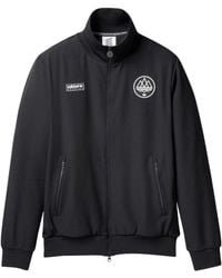 adidas - Originals X Spezial Crossover Chest Brand Logo Stand Collar Sports Jacket Black - Lyst