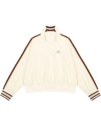 New Balance - (Wmns) Half Zip Sweatshirt 'Cream' - Lyst