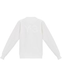 adidas - Y-3 Back Logo Crew Neck Sweatshirt 'Core' - Lyst
