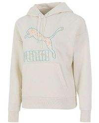 PUMA - (Wmns) Logo Floral Graphic Hoodie - Lyst