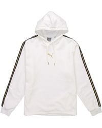 PUMA - Bronzing Printing Fleece Lined Stay Warm Hooded Knit - Lyst