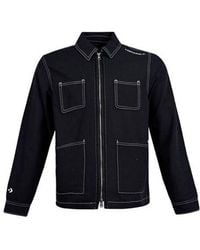 Converse - Pocket Woven Long Sleeves Jacket - Lyst