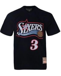 Mitchell & Ness - X Nba Philadelphia 76Ers T-Shirt 'Allen Iverson 3' - Lyst