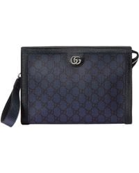 Gucci - Ophidia Gg Supreme Canvas Pouch 'Dark' - Lyst