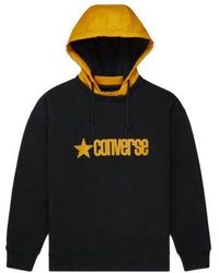 Converse - Logo Letter Hooded Sports Sweater - Lyst