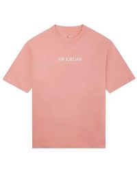 Nike - Solid Color Alphabet Logo Printing Round Neck Short Sleeve T-Shirt - Lyst