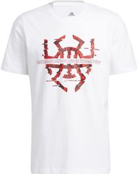 adidas - Basketball Series Spida Logo Printing Sports Short Sleeve T-Shirt - Lyst
