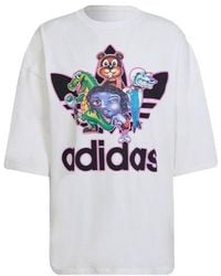 adidas - Originals X Kerwin Frost Crossover Cartoon Printing Loose Round Neck Short Sleeve T-Shirt - Lyst