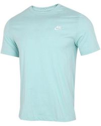 Nike - Sportswear Club Embroidered Small Hook Crew Neck Short Sleeve T-Shirt - Lyst